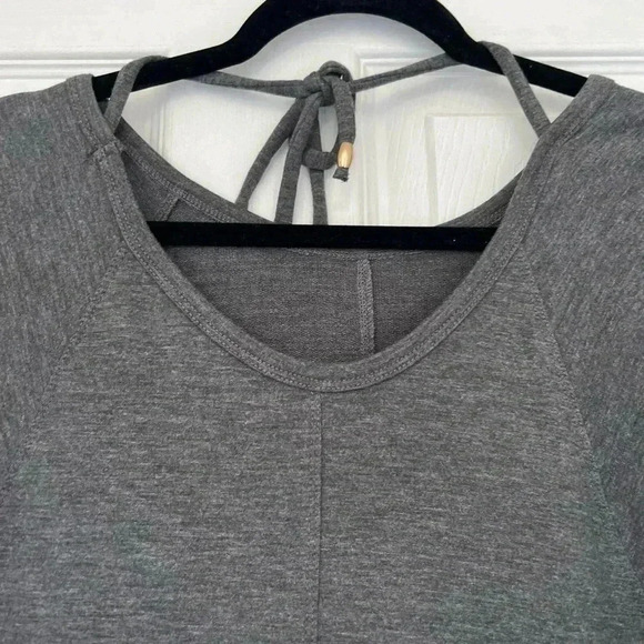 Peach dress in Charcoal grey‎ very comfy Sz Medium - Picture 6 of 12